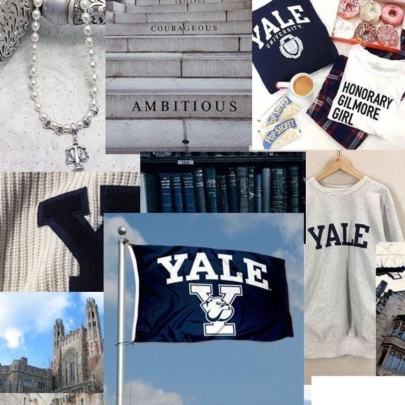 navy blue YALE crewneck | dark academia | alumni - Picture 2 of 5